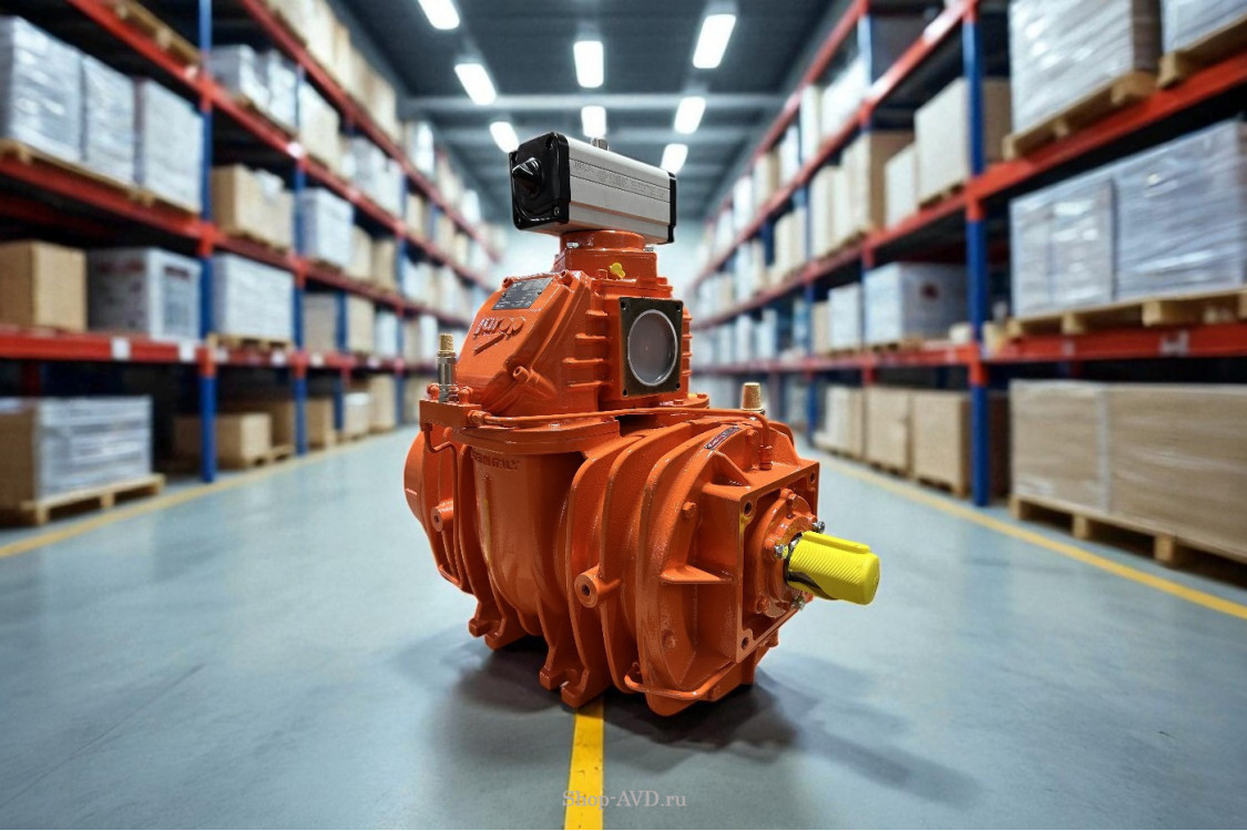 Насос вакуумный лопастной JUROP PNR 124D, 1300 об/мин, левое вращение, пневмоклапан