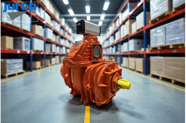 Насос вакуумный лопастной JUROP PNR 124D, 1300 об/мин, левое вращение, пневмоклапан