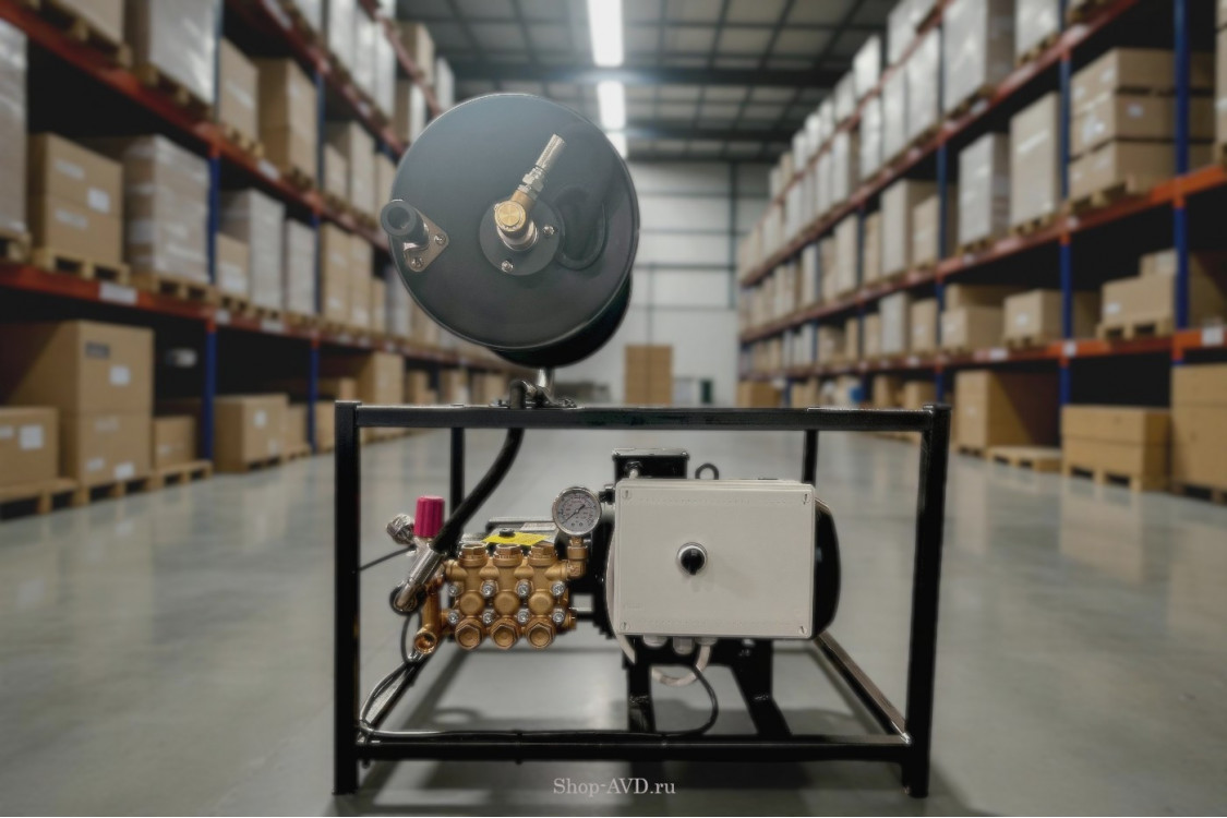 АВД ТРИТОН H 15/200 TS 5.5 T  (Барабан для шланга, электрика с теплозащитой, манометр)