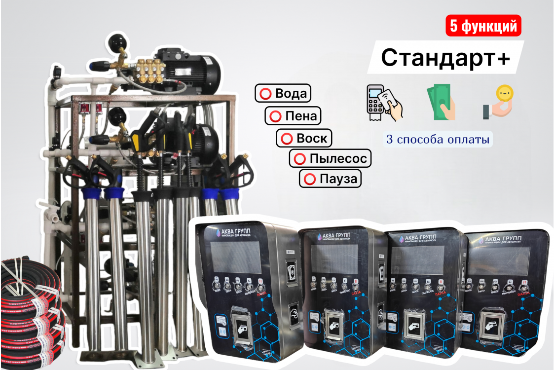 Комплект оборудования для СамоМойки Элеганс+ (5 функции)