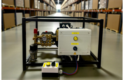 АВД ТРИТОН C ZW 15/207 TS 5.5 T (на раме, аварийный регулятор давления SVL28, манометр, тепловое реле)