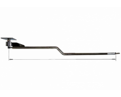 Консоль поворотная изогнутая н/ж 2200 мм