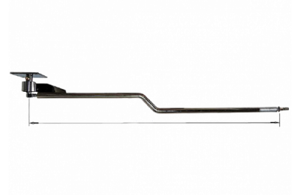 Консоль поворотная изогнутая н/ж 1450 мм