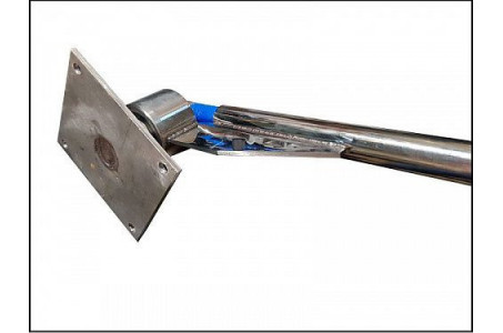 Консоль поворотная изогнутая н/ж 1800мм 22x1,5ш-ш