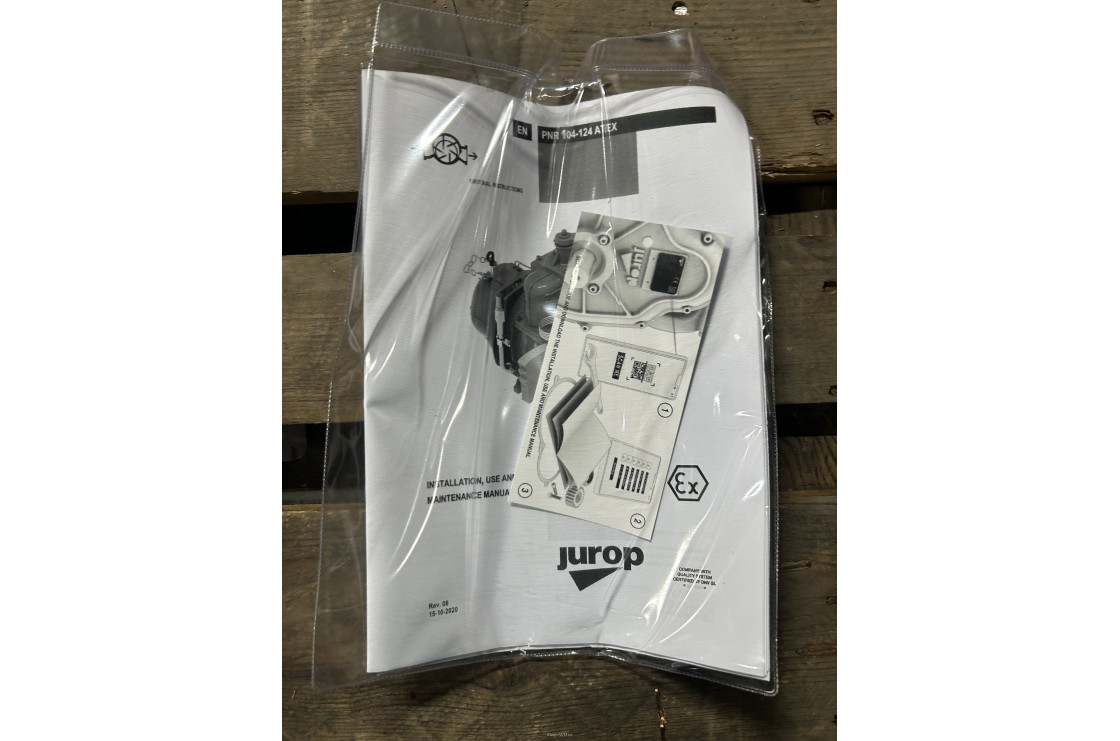 Насос вакуумный JUROP PNR 124 D ATEX. (левое вращение, ручной клапан)