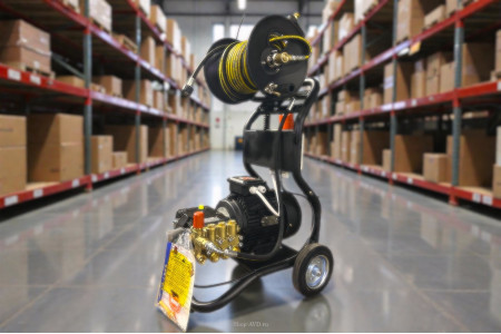 АВД Тритон B 15/200 TS 5.5 T ( на тележке, барабан, электрика с тёплозащитой)