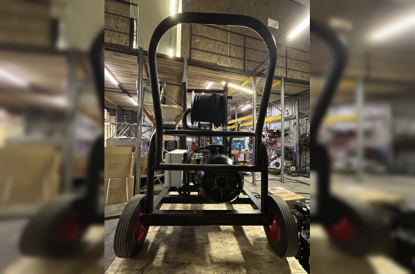 АВД Тритон T 30/300 T 12.5 ( тележка 4 колеса, барабан, манометр, электрика с теплозащитой)