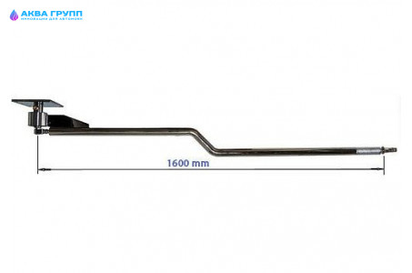 Консоль изогнутая Gidra1600Z полностью полированная зеркальная, Стандарт