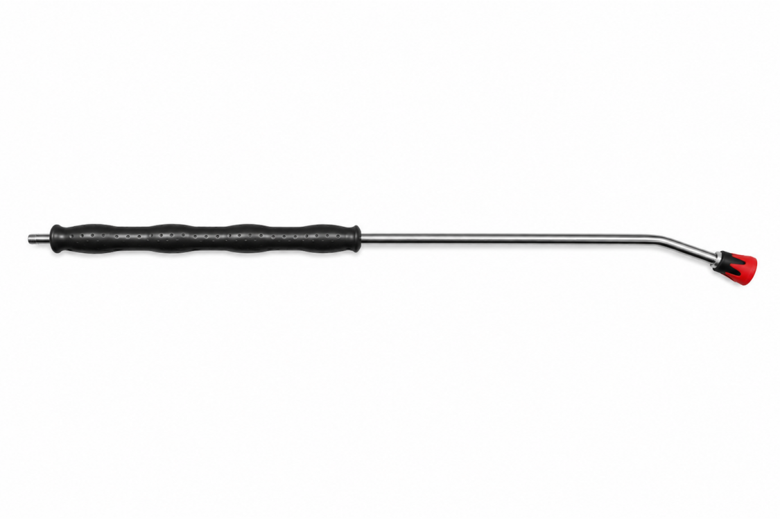 Копье L=100сm (изогнутое), с защитой форсунки, 1/4внеш, оцинк.сталь