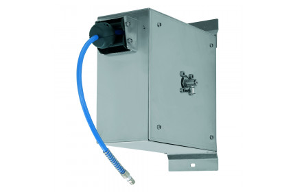 Барабан для шланга Барабан инерц. пневмо. дл. 10м 1/4 (нерж.) 1/4ш. 1/4ш 10 бар