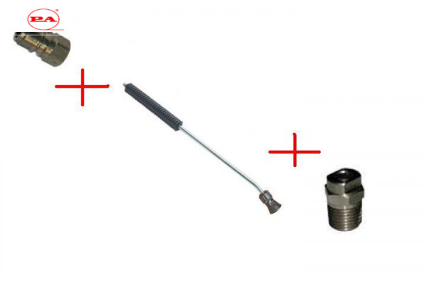 Удлинитель с термозащитой и форсункодержателем 500 мм(изогнутый);вход нипель ARS 350, выход форсунка