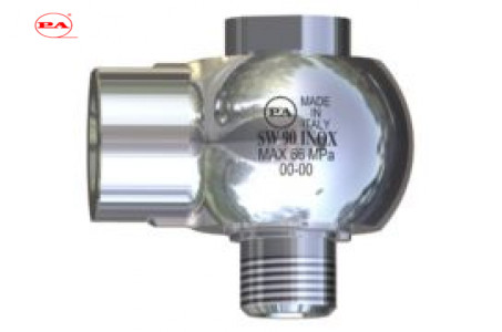 Поворотное устройство 90 гр. угловое (нерж); 1/2ш-1/2г 600 бар.