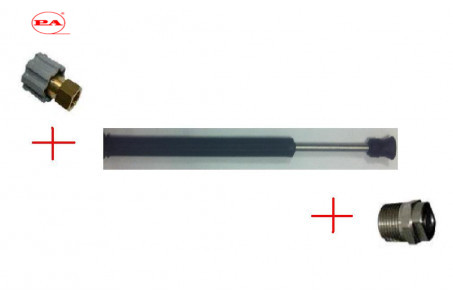 Удлинитель с термозащитой и форсункодержателем 900 мм (изогнутый).; вход 22*1.5 г; выход форсунка