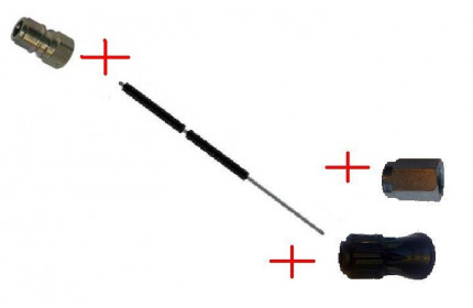Аксессуар для мойки Удлинитель с термозащитой и форсункодержателем 1500 мм, вход ниппель ARS 350; выход 1/4г.