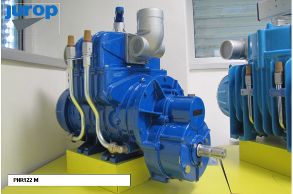 Насос вакуумный лопастной JUROP PNR 83D, 1350 об/мин , правое вращение, руч. 4-х. клапан