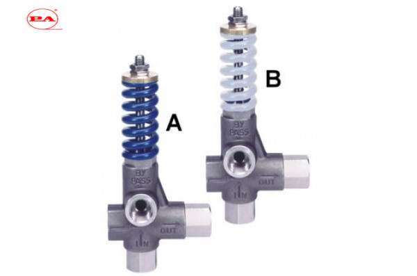 Регулировочный клапан VB 80/150 - Aisi 316, вход 1/2 г, выход 1/2 г, by-pass 1/2г  150 бар/ 80 л/мин