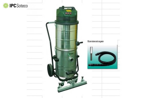 MEC WD 640M для для уборки строительной пыли,мет. бак, 3 турб, 3300 Вт, 112 л.гараж.к.