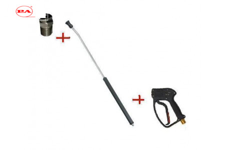 Распылительный пистолет в сборе с форсункой курок RL 30 М22х1,5ш  700 мм. (Изогнутый)