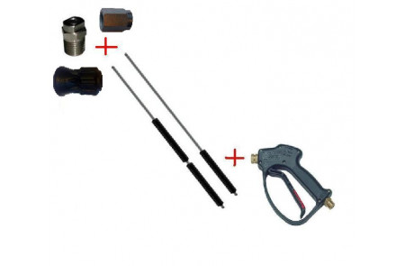 Распылительный пистолет в сборе с форсункой курок RL 26 М22х1,5ш  1500 мм. (Нерж.)