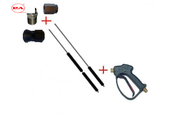 Распылительный пистолет в сборе с форсункой курок RL 26 М22х1,5ш  1500 мм. (Нерж.)