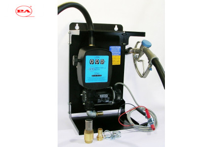 Установка для заправки дизельного топлива с заправочным пистолетом без отсечки мобильная 12 В