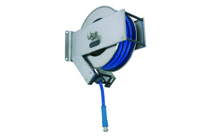 Барабан для шланга Барабан авто. для рук. дл. 20м 1/2 (нерж.)1/2ш. 1/2ш. 200 бар