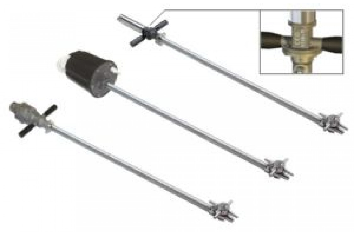 Насадка для мойки емкостей МI85 с гидроприводом; 20 л/мин; 107 бар; 90 град.(нерж) вход 3/8 г.