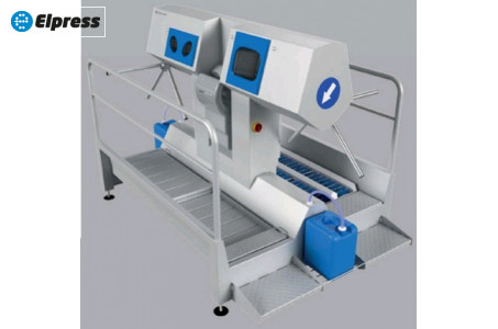 Санпропускник SANICARE-DYSON-COMBI-BD-1500-R для круговой дезинфекции рук и ног  (правосторонний)