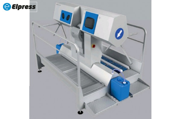 Санпропускник SANICARE-DYSON-COMBI-BD-1500-R для круговой дезинфекции рук и ног  (правосторонний)