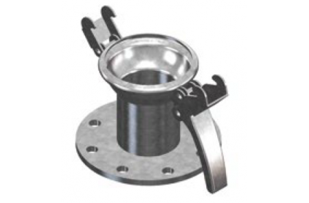 Шаровая розетка с фланцем EN1092-1, 100х100, уплотнительное кольцо