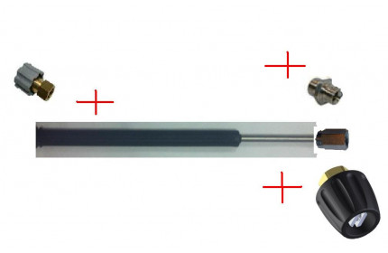 Аксессуар для мойки Удлинитель с термозащитой и форсункодержателем Karche 900 мм, вход 22х1,5 г; выход форсунка Karcher.