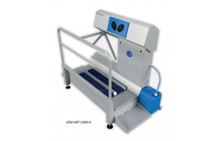 Санпропускник DZW-HDT-1000-L для дезинфекции рук и ног с контролем прохода (левосторонний)