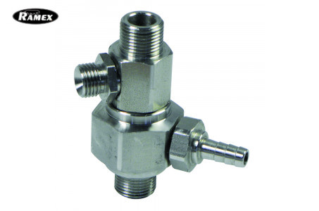 Пенная станция на одно средство 25 - 250 бар 3/8ш.3/8ш.с подачей воздуха