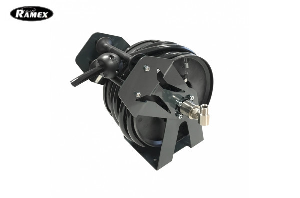 Барабан авто. для рукава 15м. 1/2ш. 1/4ш. (кр.+пласт.) 200 бар