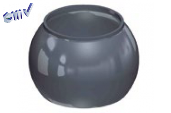 Шаровой ниппель под сварку D120, черная сталь