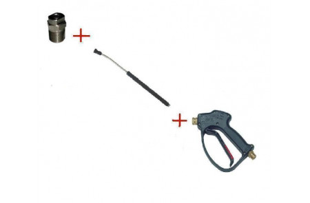 Распылительный пистолет в сборе с форсункой курок RL 26 М22х1,5ш  600 мм. (Прямой)