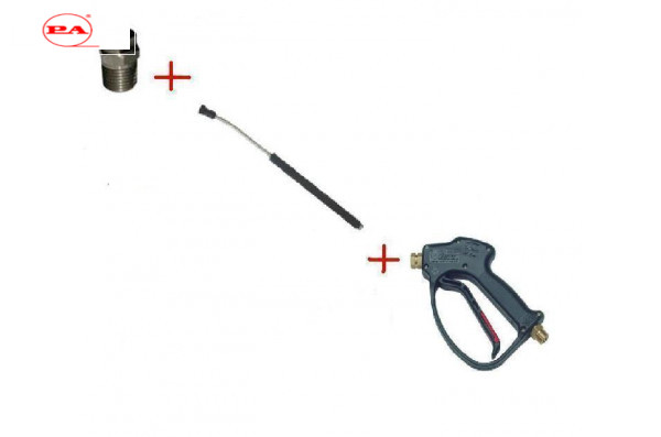 Распылительный пистолет в сборе с форсункой курок RL 26 М22х1,5ш  600 мм. (Прямой)