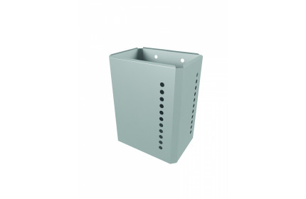 Корзина для использованной бумаги, закрытая модель, 40 л, нерж.сталь