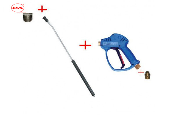 Распылительный пистолет в сборе с форсункой курок RL51 М22х1,5ш  600 мм (нерж).