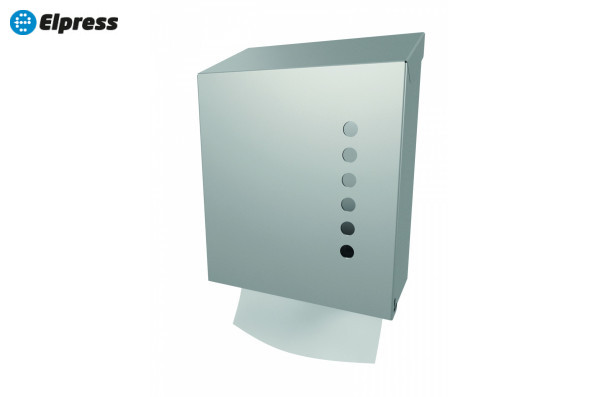 Диспенсер для бумажных полотенец 600 шт. (нерж.сталь)