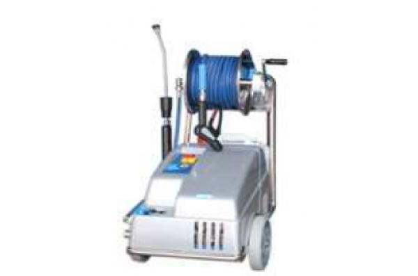 Моечная передвижная установка FDR SUPER AIR  с нанесением пены, 150 бар, 21 л/мин с барабаном