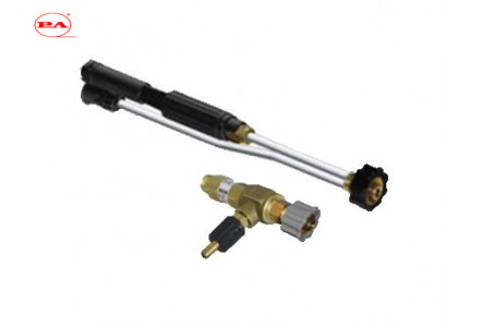 Пенокомплект с эжектором + LS12 1.8мм. + распылительный ствол черный