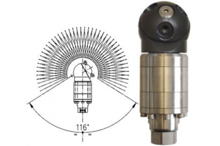 Насадка для мойки емкостей А42-R2 с гидроприводом; 40 л/мин; 160 бар; 90 град.(нерж).вход 1/2г.
