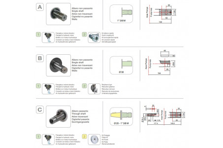 Насос мембранный Comet® серия ВP105 (104 л/мин; 20 бар); вал d20 гладкий/шпонка - ВОМ 13/8