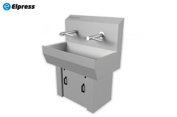 Раковина EWG-2S- TAP с сушилкой для рук на 2 поста с сенсорным включением