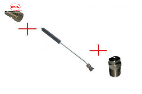 Удлинитель с термозащитой и форсункодержателем 500 мм; вход ARS 220; выход форсунка; изогнутый