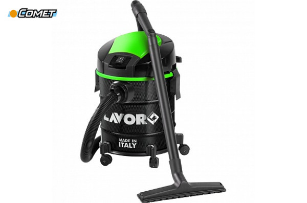 Пылеводосос Comet CF 30 EM; 1 турбина; бак 30 л (сталь); 220В; 1400Вт с розеткой для инструмента