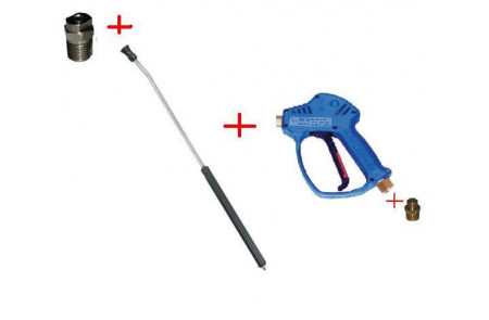 Распылительный пистолет в сборе с форсункой курок RL51 М22х1,5ш  700 мм (нерж).