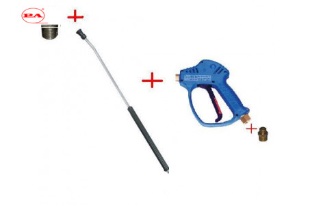 Распылительный пистолет в сборе с форсункой курок RL51 М22х1,5ш  700 мм (нерж).