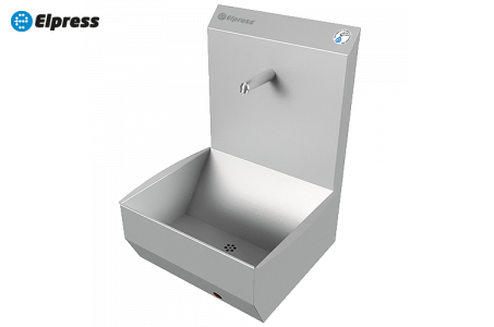 Раковина EWG-1K Deluxe настенная однопостовая с механическим включением, нерж. сталь